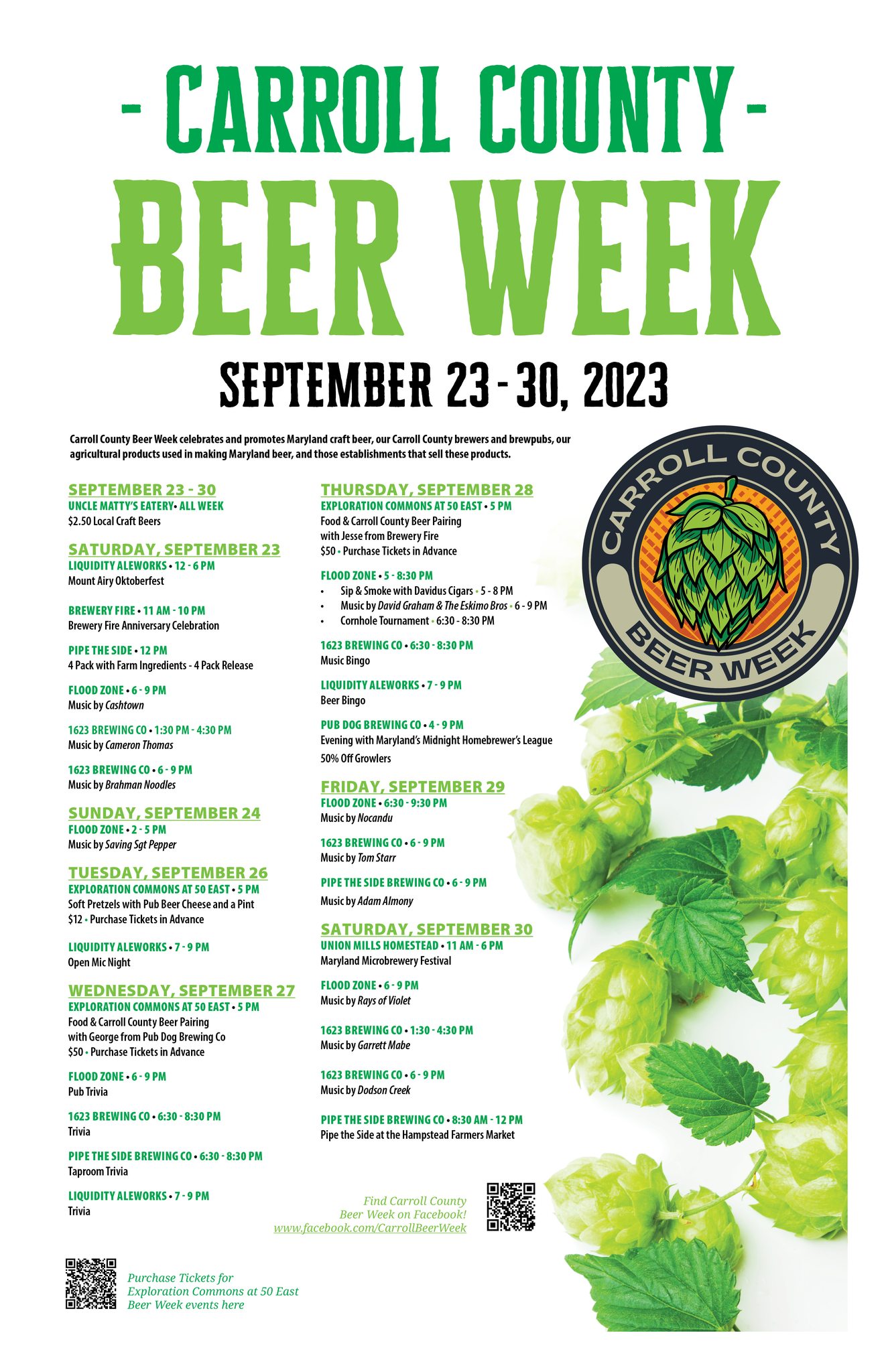 Events Carroll County Beer Week